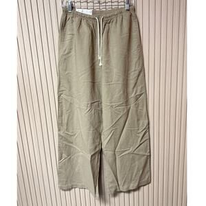 Uniqlo Linen Blend Easy Pants Beige Women’s Size M